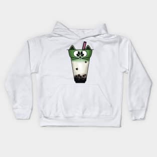 Boba Meow Tea Kids Hoodie